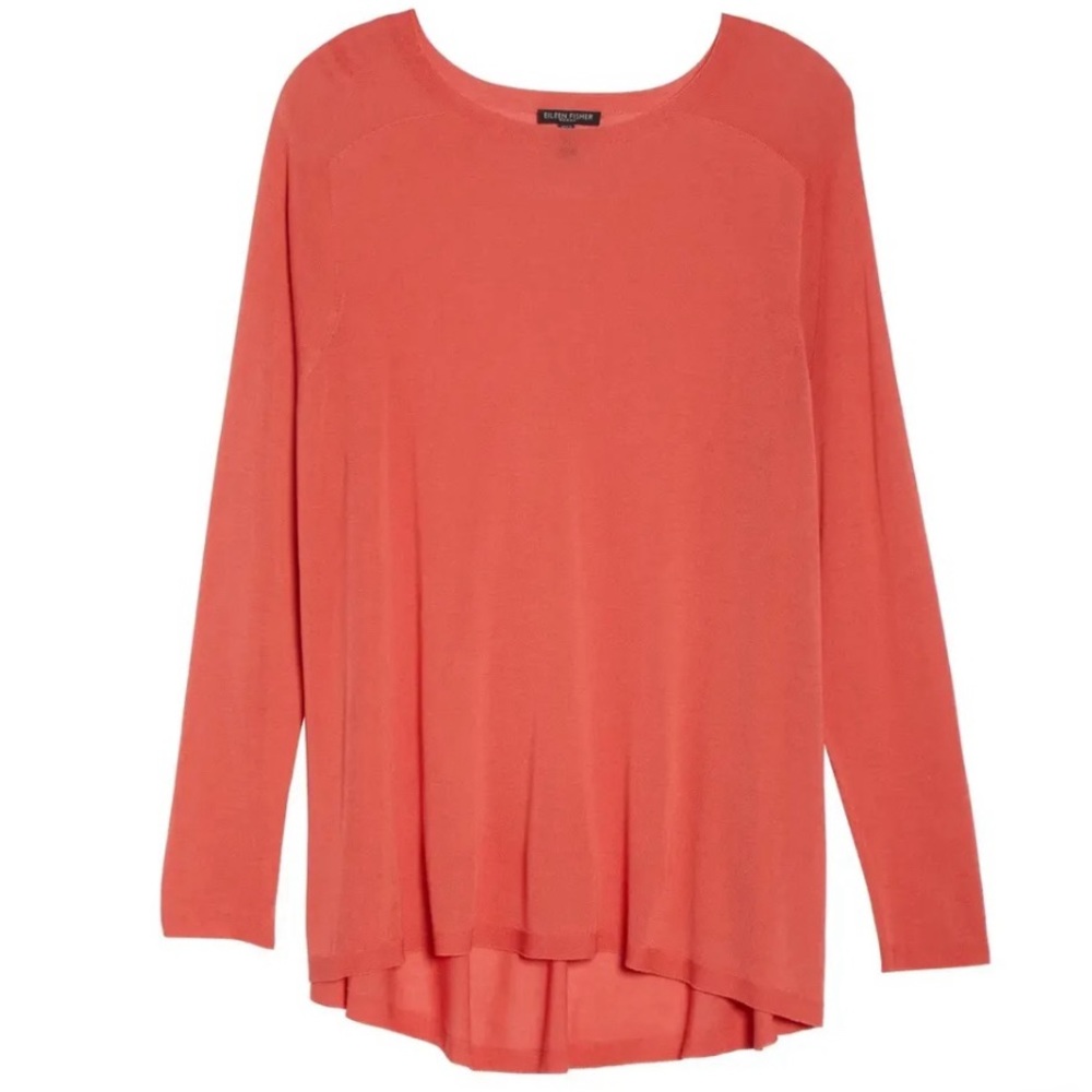 New Eileen Fisher Tencel Lyocell Lyoceill Knit Sweater Size 1X (Mimosa)